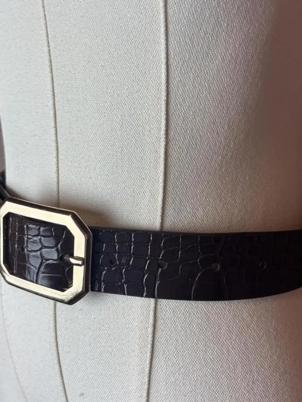 y2k gyaru indie boho croc belt brown gold